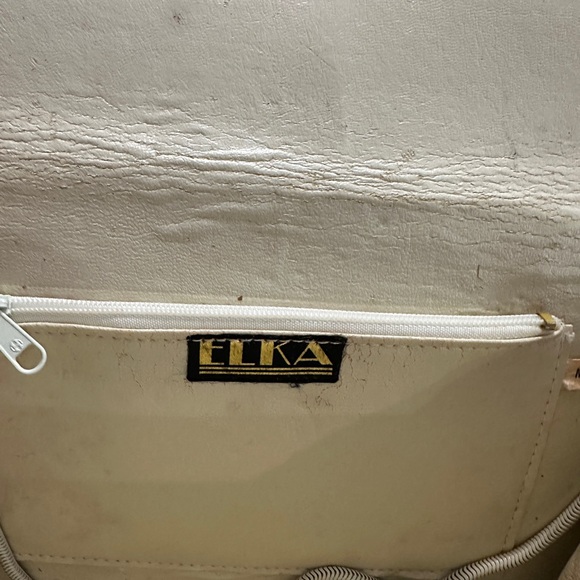 ELKA Vintage Clutch Handbag Metal Mesh Sequin Clutch with Shoulder Strap - Picture 7 of 7